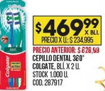 Coto Cepillo dental 360° colgate oferta