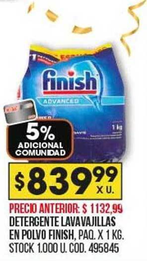 Coto Detergente lavavajillas en polvo finish oferta