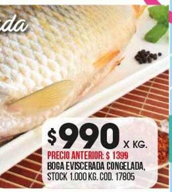 Coto Boga eviscerada congelada oferta