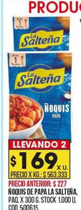 Coto Ñoquis de papa la salteña oferta
