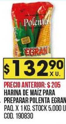 Coto Harina de maíz para preparar polenta egran oferta