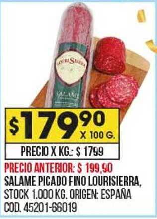 Coto Salame picado fino lourisierra oferta