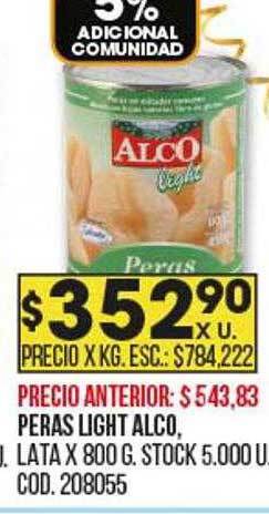 Coto Peras light alco oferta