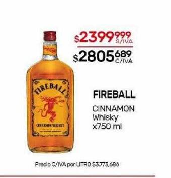 Nini Mayorista Fireball cinnamon whisky oferta
