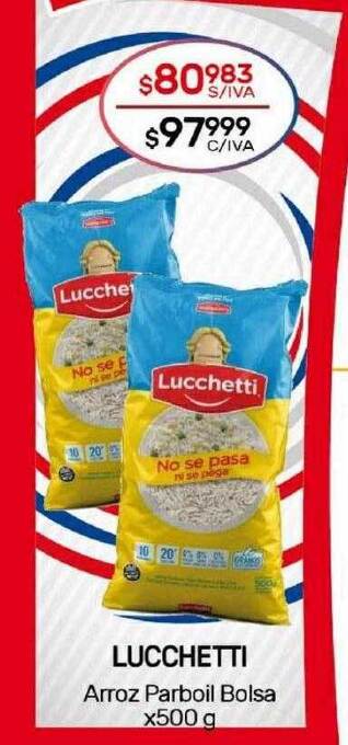 Nini Mayorista Lucchetti arroz parboil bolsa oferta