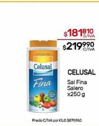 Nini Mayorista Celusal sal fina salero oferta