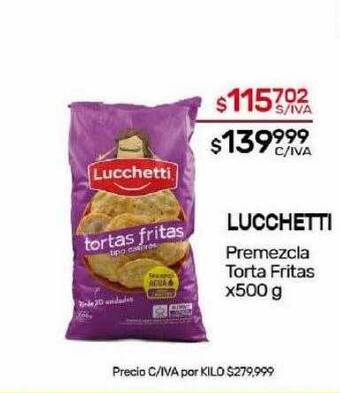 Nini Mayorista Lucchetti premezcla torta fritas oferta