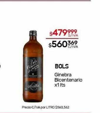 Nini Mayorista Bols ginebra bicentenario oferta