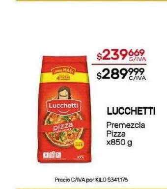 Nini Mayorista Lucchetti premezcla pizza oferta