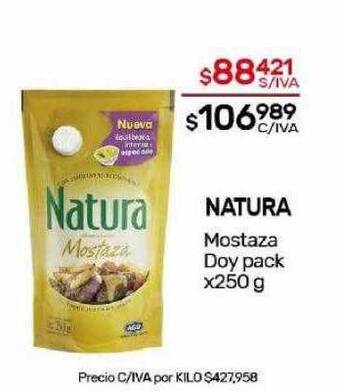 Nini Mayorista Natura mostaza doy pack oferta