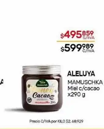 Nini Mayorista Aleluya mamuschka miel c cacao oferta