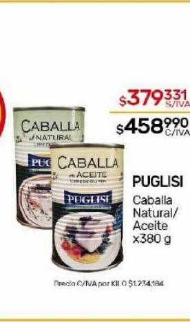 Nini Mayorista Puglisi caballa natural aceite oferta