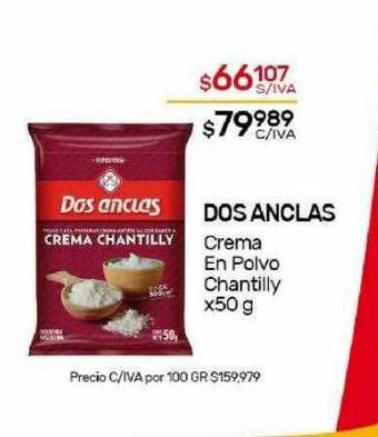Nini Mayorista Dos anclas crema en polvo chantilly oferta