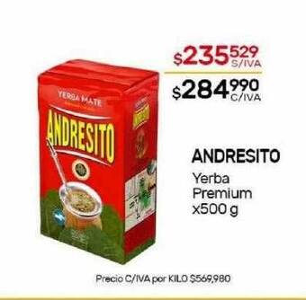 Nini Mayorista Andresito yerba premium oferta