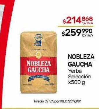 Nini Mayorista Nobleza gaucha yerba selección oferta