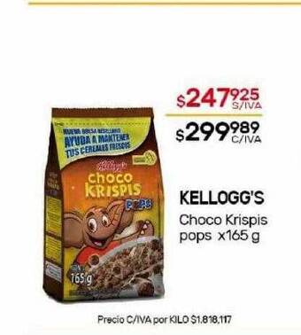 Nini Mayorista Kellogg's choco krispis pops oferta