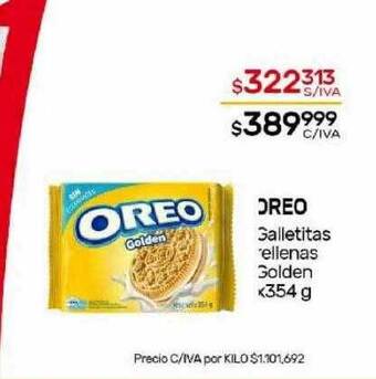 Nini Mayorista Oreo galletitas rellenas golden oferta