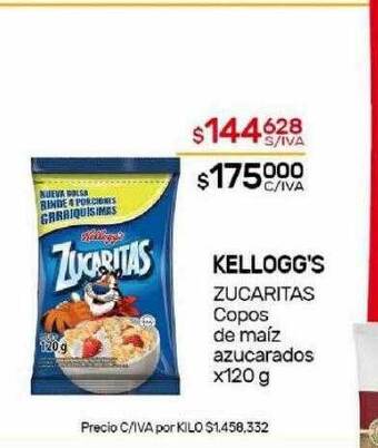 Nini Mayorista Kellogg's zucaritas copos de maiz azucarados oferta