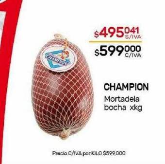 Nini Mayorista Champion mortadela bocha oferta