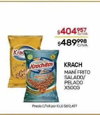 Nini Mayorista Krach maní frito salado pelado oferta