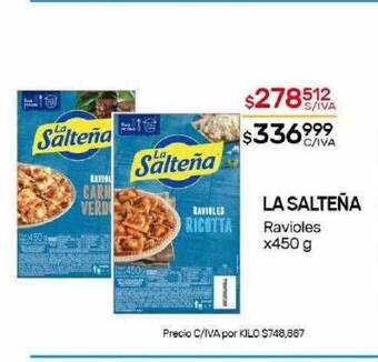 Nini Mayorista La salteña ravioles oferta