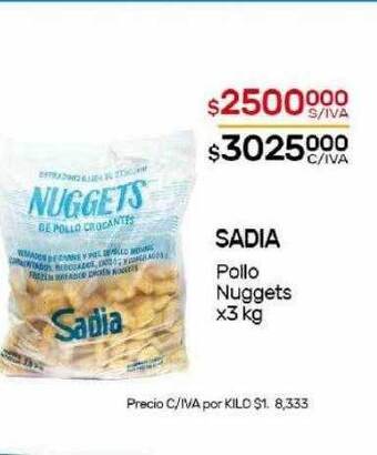 Nini Mayorista Sadia pollo nuggets oferta