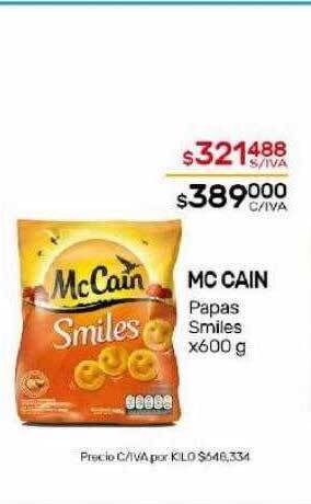 Nini Mayorista Mc cain papas smiles oferta