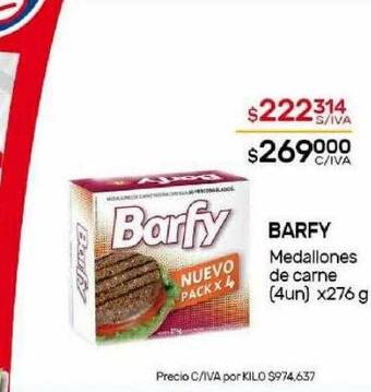 Nini Mayorista Barfy medallones de carne oferta