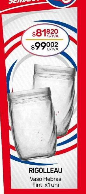 Nini Mayorista Rigolleau vaso hebras flint oferta