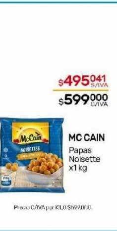 Nini Mayorista Mc cain papas noisette oferta