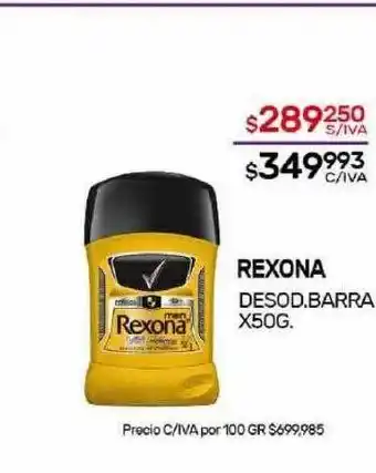 Nini Mayorista Rexona desod barra oferta