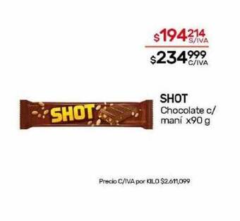 Nini Mayorista Shot chocolate c maní oferta