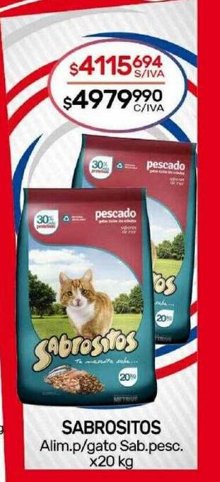 Nini Mayorista Sabrositos alim. p gato sab pesc oferta