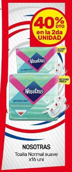 Nini Mayorista Nosotras toalla normal suave oferta