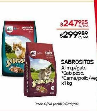Nini Mayorista Sabrositos alim p gato oferta