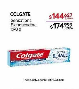Nini Mayorista Colgate sensations blanqueadora oferta