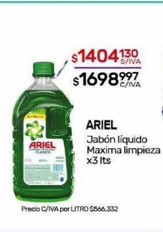 Nini Mayorista Ariel jabón liquido maxima limpieza oferta