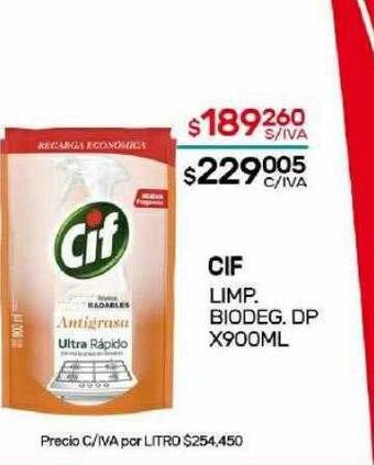 Nini Mayorista Cif limp biodeg dp oferta