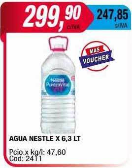 Maxiconsumo Agua nestle x 6.3 lt oferta