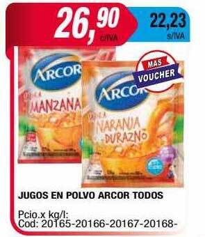 Maxiconsumo Jugos en polvo arcor todos oferta