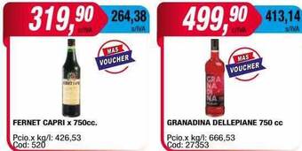 Maxiconsumo Fernet capri x 750cc oferta