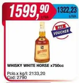 Maxiconsumo Whisky white horse x750cc oferta