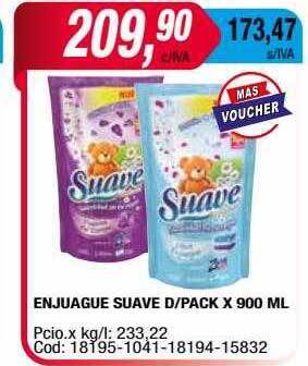 Maxiconsumo Enjuague suave d-pack x 900 ml oferta