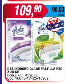 Maxiconsumo Des.inodoro glade pastilla red x 25 gr oferta