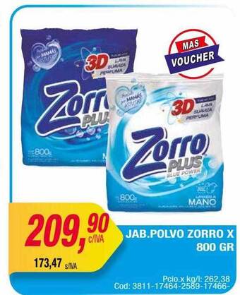 Maxiconsumo Jab.polvo zorro x 800 gr oferta