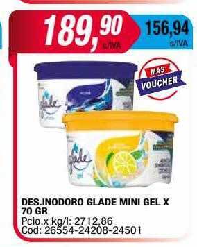 Maxiconsumo Des. inodoro glade mini gel x 70 gr oferta