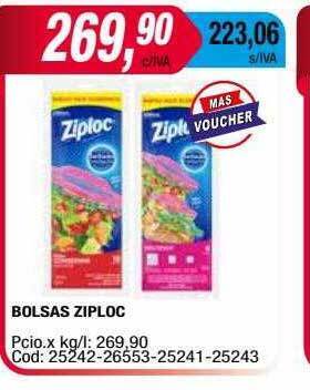 Maxiconsumo Bolsas ziploc oferta
