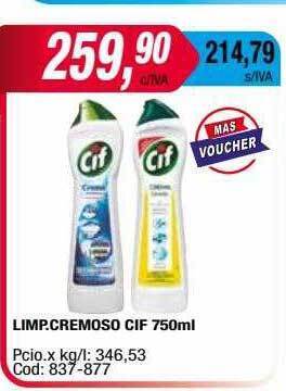 Maxiconsumo Limp.cremoso cif oferta