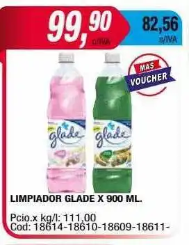 Maxiconsumo Limpiador glade x 900 ml oferta