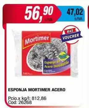 Maxiconsumo Esponja mortimer acero oferta